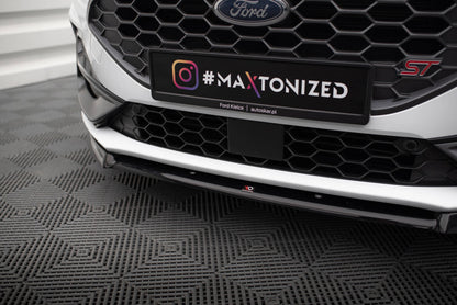 Frontlippe V.2 passend für Ford Focus ST / ST-Line Mk4 FL schwarz Hochglanz