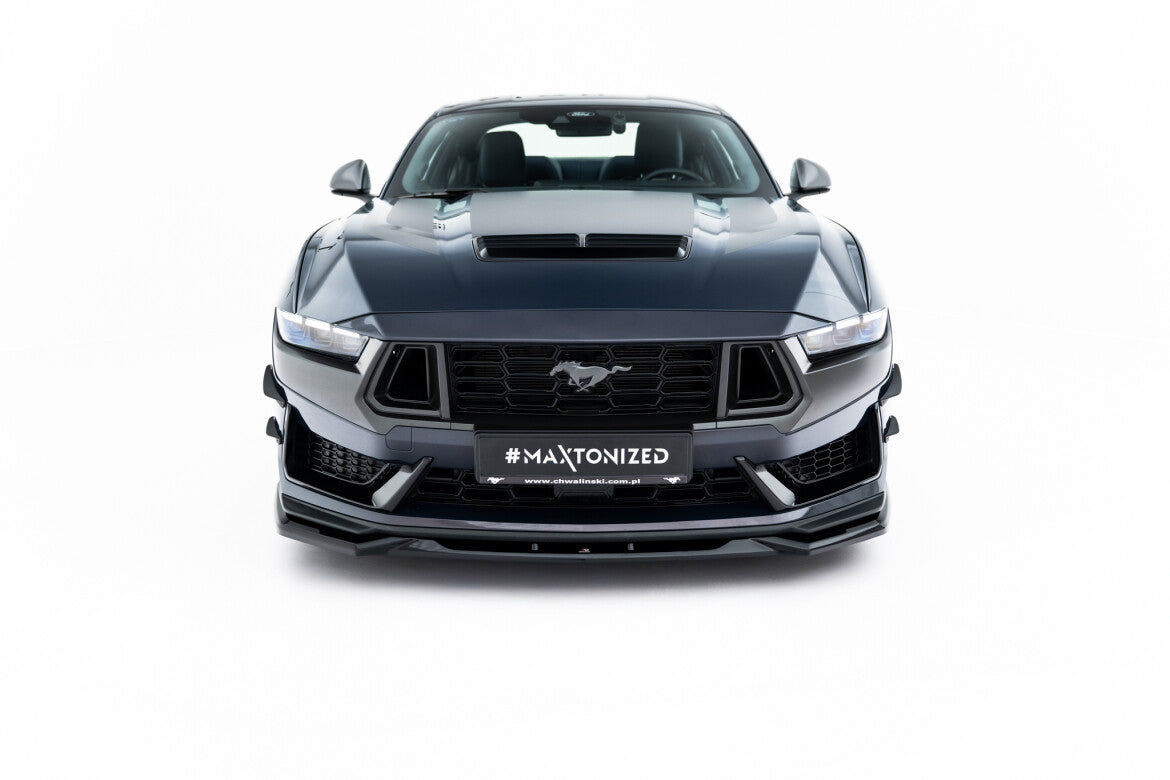 Frontlippe V.2 passend für Ford Mustang Dark Horse Mk7 schwarz Hochglanz