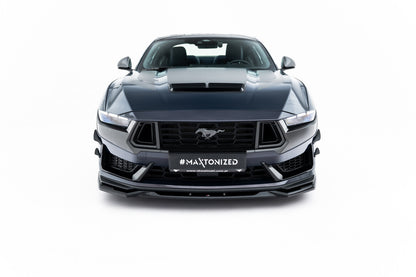 Frontlippe V.2 passend für Ford Mustang Dark Horse Mk7 schwarz Hochglanz