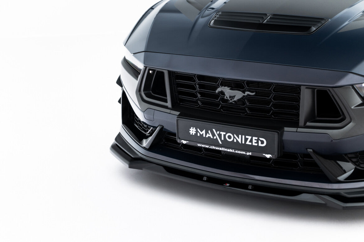 Frontlippe V.2 passend für Ford Mustang Dark Horse Mk7 schwarz Hochglanz