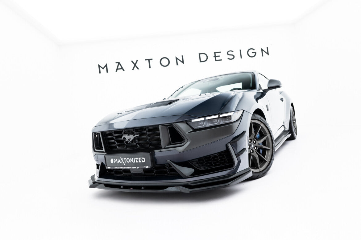 Frontlippe V.2 passend für Ford Mustang Dark Horse Mk7 schwarz Hochglanz