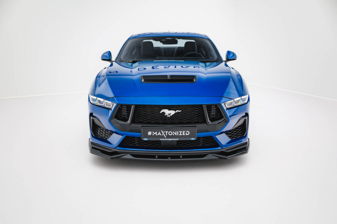 Frontlippe V.2 passend für Ford Mustang GT Mk7 schwarz Hochglanz