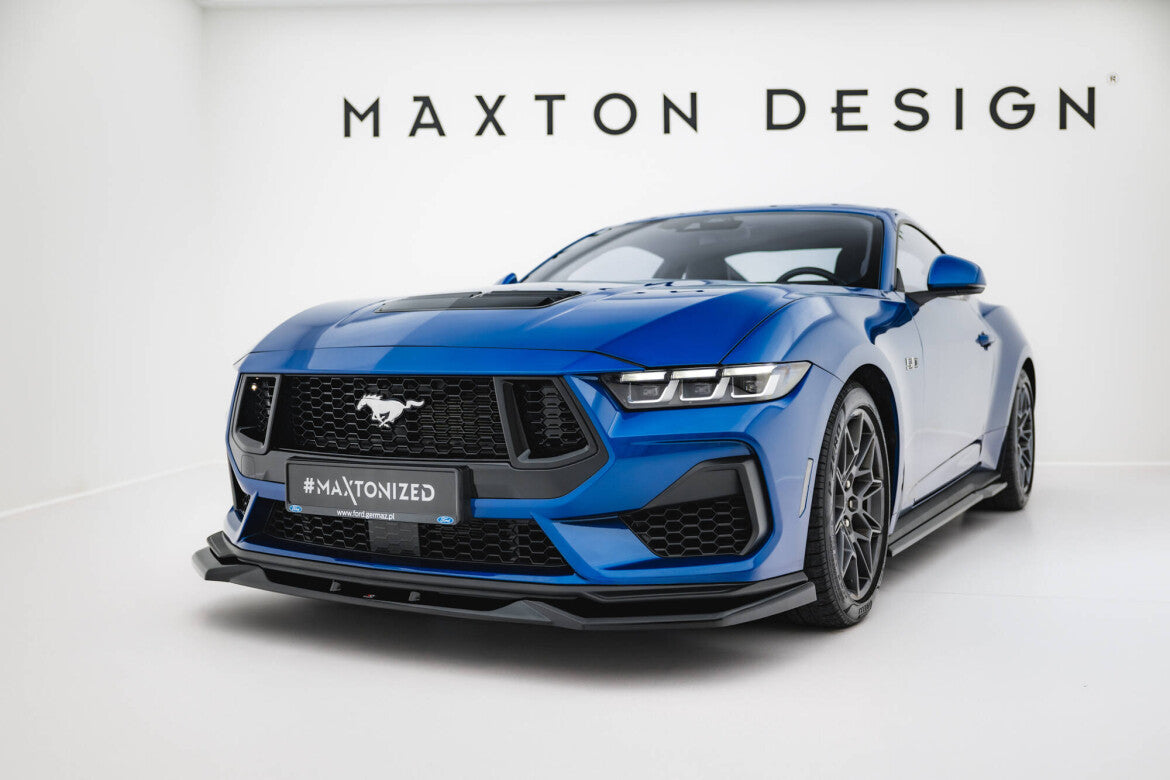 Frontlippe V.2 passend für Ford Mustang GT Mk7 schwarz Hochglanz