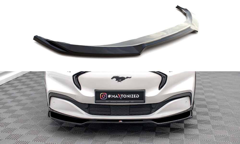 Frontlippe V.2 passend für Ford Mustang Mach-E Mk1 schwarz Hochglanz