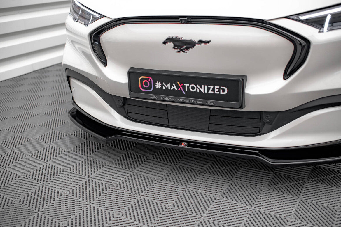 Frontlippe V.2 passend für Ford Mustang Mach-E Mk1 schwarz Hochglanz
