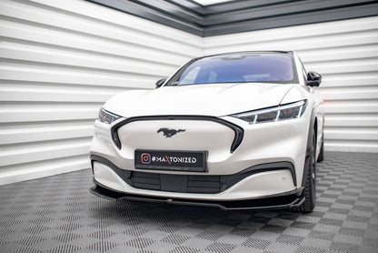 Frontlippe V.2 passend für Ford Mustang Mach-E Mk1 schwarz Hochglanz