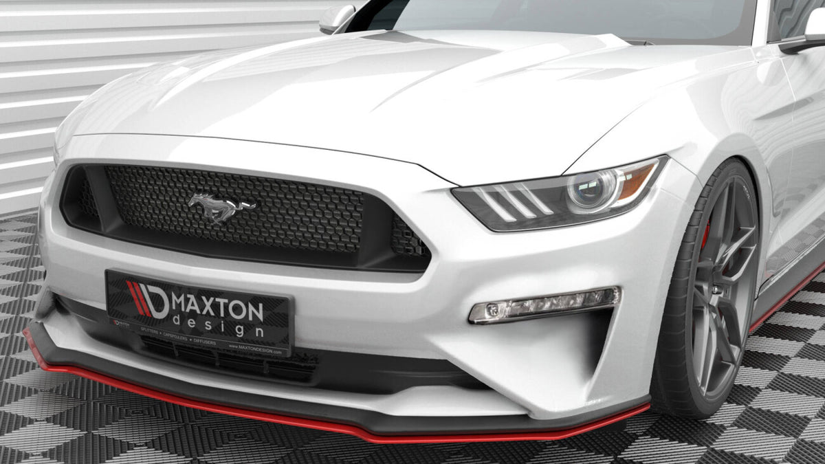 Frontlippe V.2 passend für Ford Mustang Mk6 FL rot Hochglanz