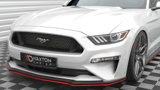 Frontlippe V.2 passend für Ford Mustang Mk6 FL schwarz Hochglanz
