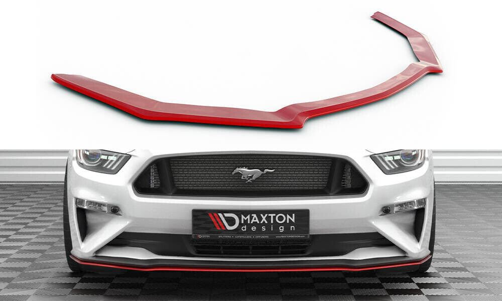 Frontlippe V.2 passend für Ford Mustang Mk6 FL schwarz Hochglanz