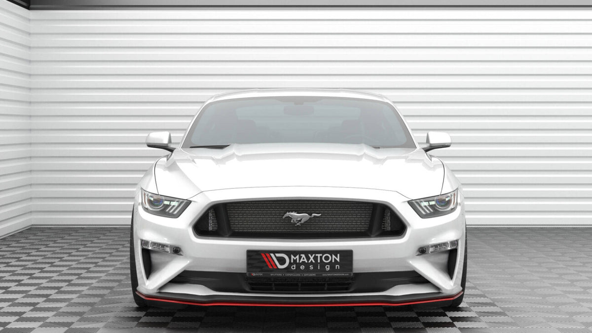 Frontlippe V.2 passend für Ford Mustang Mk6 FL schwarz Hochglanz