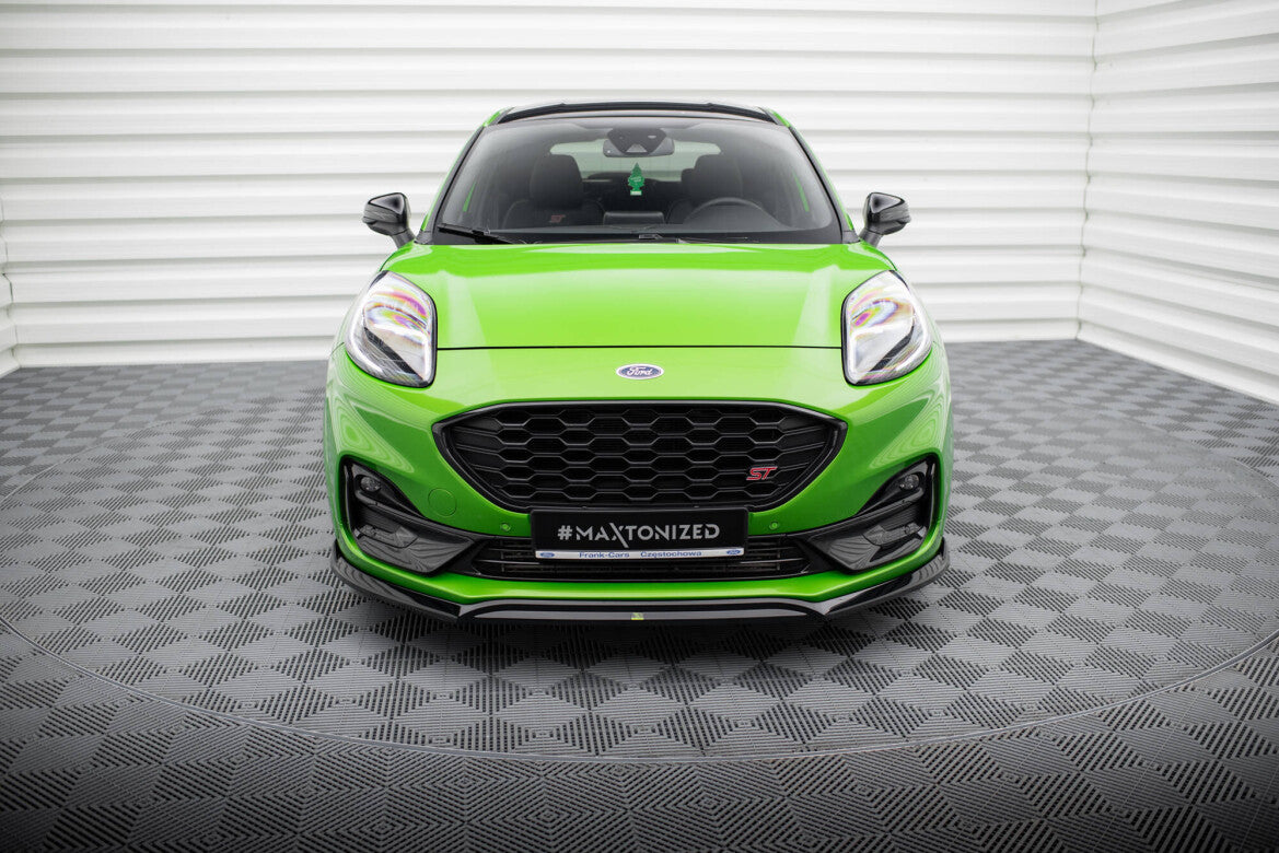 Frontlippe V.2 passend für Ford Puma ST / ST-Line Mk1 schwarz Hochglanz