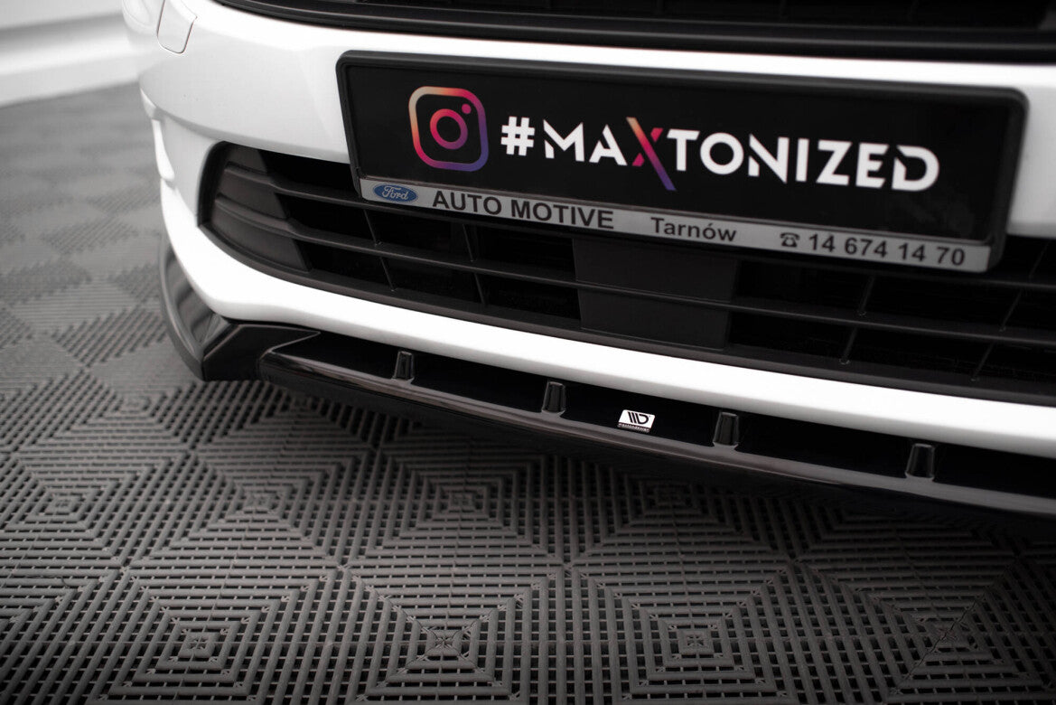 Frontlippe V.2 passend für Ford Transit Connect Mk2 FL schwarz Hochglanz