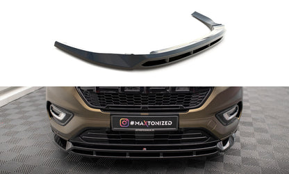 Frontlippe V.2 passend für Ford Transit Custom Mk1 FL / Tourneo Custom Mk1 FL schwarz Hochglanz