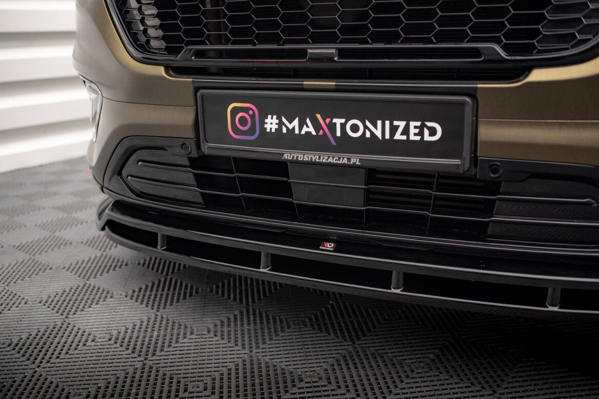 Frontlippe V.2 passend für Ford Transit Custom Mk1 FL / Tourneo Custom Mk1 FL schwarz Hochglanz