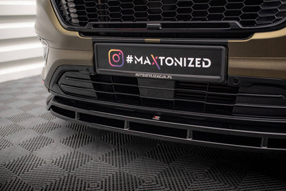 Frontlippe V.2 passend für Ford Transit Custom Mk1 FL / Tourneo Custom Mk1 FL schwarz Hochglanz
