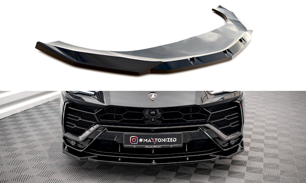 Frontlippe V.2 passend für Lamborghini Urus Mk1 schwarz Hochglanz