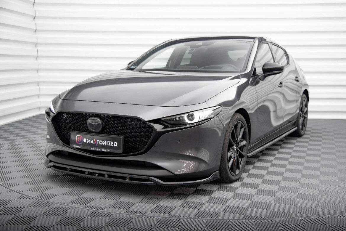 Frontlippe V.2 passend für Mazda 3 Mk4 schwarz Hochglanz