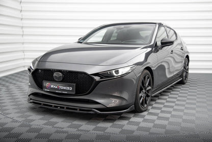 Frontlippe V.2 passend für Mazda 3 Mk4 schwarz Hochglanz