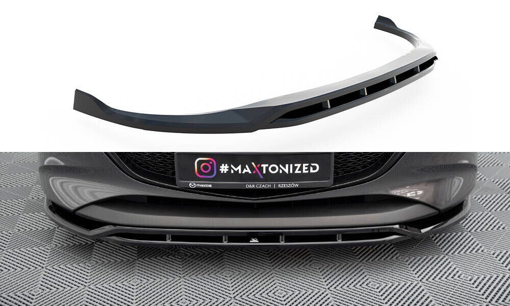 Frontlippe V.2 passend für Mazda 3 Mk4 schwarz Hochglanz