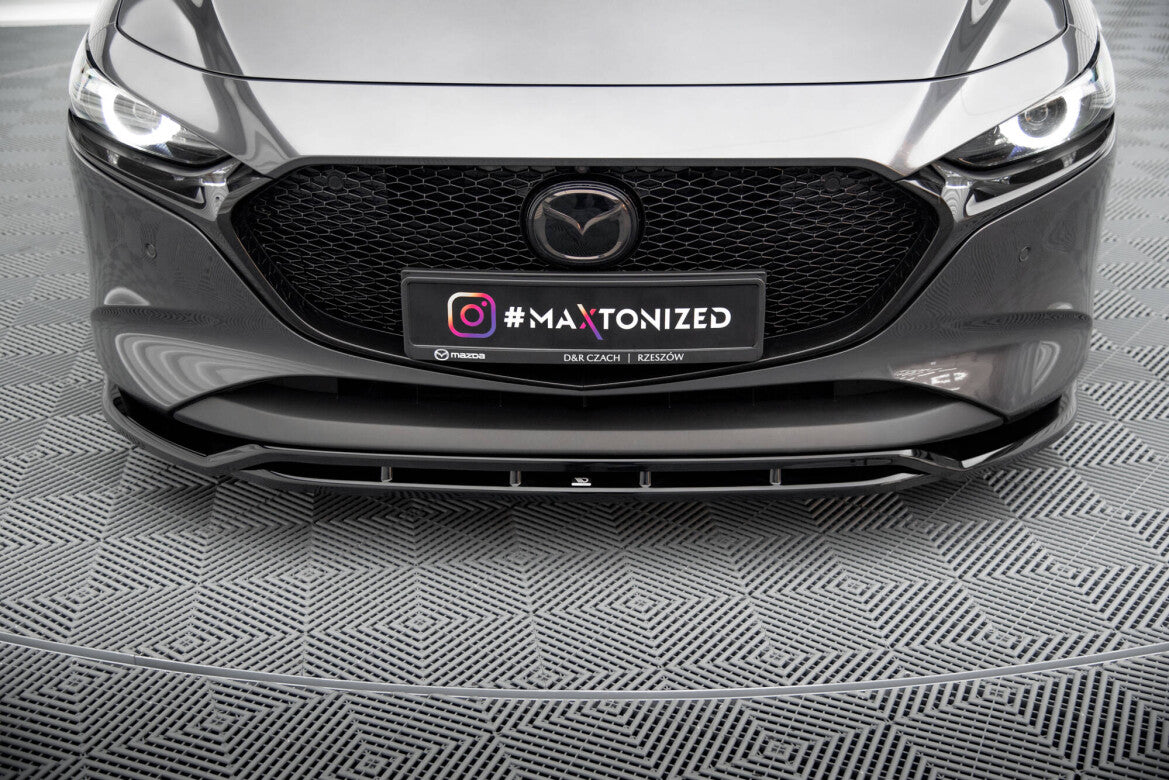 Frontlippe V.2 passend für Mazda 3 Mk4 schwarz Hochglanz