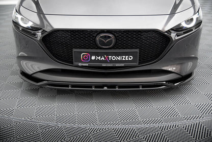 Frontlippe V.2 passend für Mazda 3 Mk4 schwarz Hochglanz