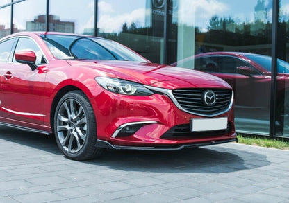Frontlippe V.2 passend für Mazda 6 GJ (Mk3) FL schwarz Hochglanz
