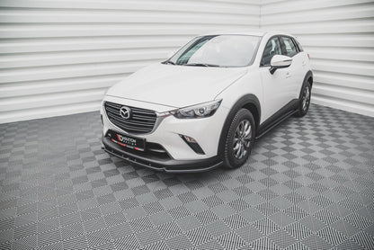 Frontlippe V.2 passend für Mazda CX-3 schwarz Hochglanz