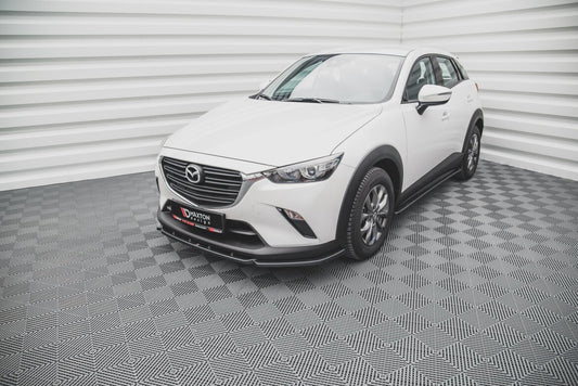 Frontlippe V.2 passend für Mazda CX-3 schwarz Hochglanz