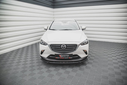 Frontlippe V.2 passend für Mazda CX-3 schwarz Hochglanz