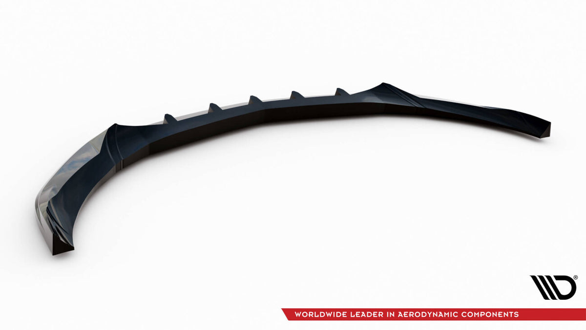 Frontlippe V.2 passend für Mercedes A AMG-Line W176 FL schwarz Hochglanz