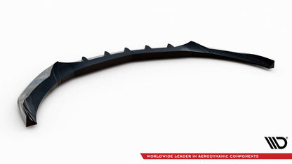 Frontlippe V.2 passend für Mercedes A AMG-Line W176 FL schwarz Hochglanz