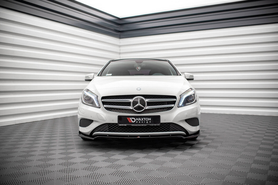 Frontlippe V.2 passend für Mercedes A W176 schwarz Hochglanz
