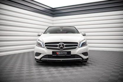 Frontlippe V.2 passend für Mercedes A W176 schwarz Hochglanz