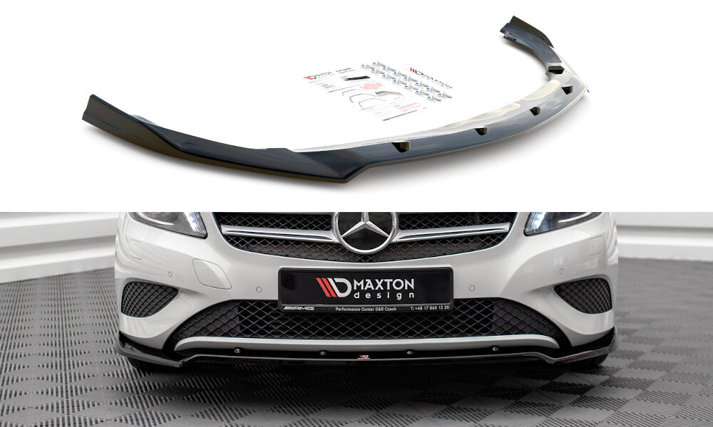 Frontlippe V.2 passend für Mercedes A W176 schwarz Hochglanz