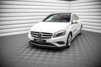 Frontlippe V.2 passend für Mercedes A W176 schwarz Hochglanz