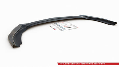 Frontlippe V.2 passend für Mercedes A35 AMG Aero W177 schwarz Hochglanz