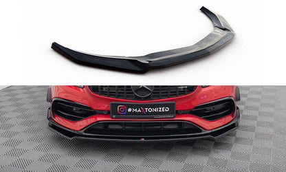 Frontlippe V.2 passend für Mercedes A45 Aero W176 FL schwarz Hochglanz