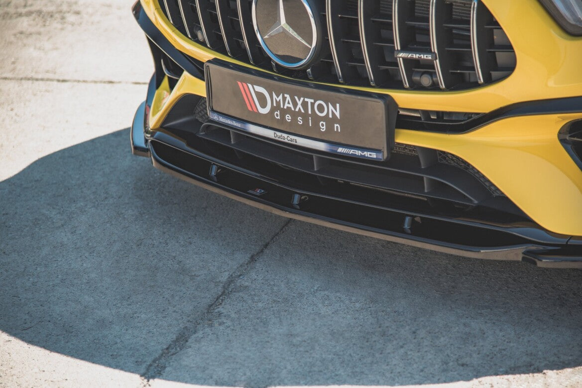 Frontlippe V.2 passend für Mercedes-AMG A 45 S Aero Pack W177 schwarz Hochglanz