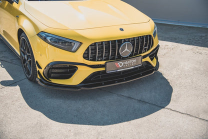 Frontlippe V.2 passend für Mercedes-AMG A 45 S Aero Pack W177 schwarz Hochglanz