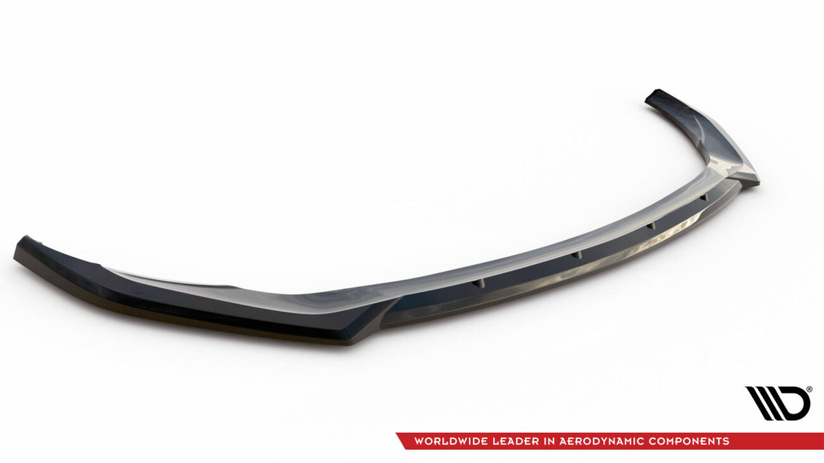 Frontlippe V.2 passend für Mercedes-AMG C43 Coupe / Cabrio / Limousine / Kombi C205 / A205 / W205 / S205 FL schwarz Hochglanz
