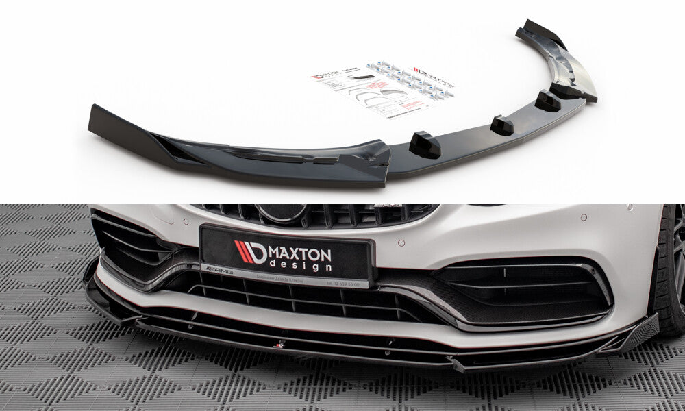 Frontlippe V.2 passend für Mercedes-AMG C63 Coupe AMG Aero Pack C205 FL schwarz Hochglanz