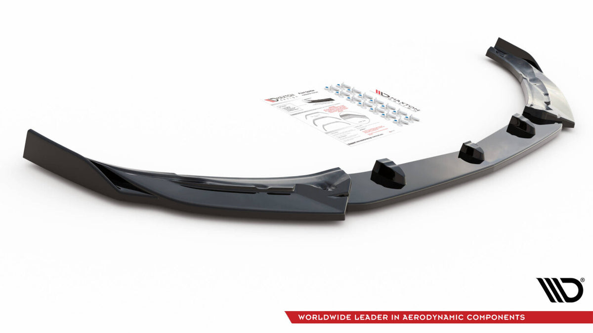 Frontlippe V.2 passend für Mercedes-AMG C63 Coupe AMG Aero Pack C205 FL schwarz Hochglanz