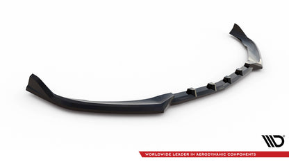 Frontlippe V.2 passend für Mercedes-AMG C63 Limousine / Kombi W205 / S205 schwarz Hochglanz