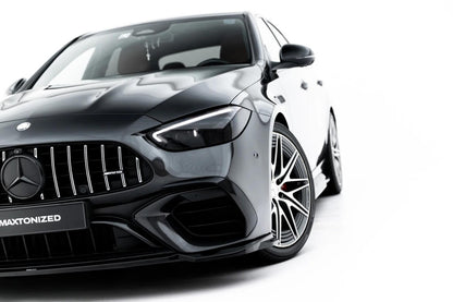 Frontlippe V.2 passend für Mercedes-AMG C63 Limousine / Kombi W206 / S206 schwarz Hochglanz