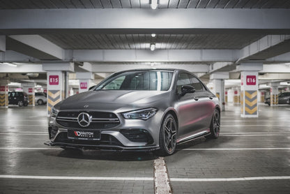 Frontlippe V.2 passend für Mercedes-AMG CLA 35 Aero C118 schwarz Hochglanz