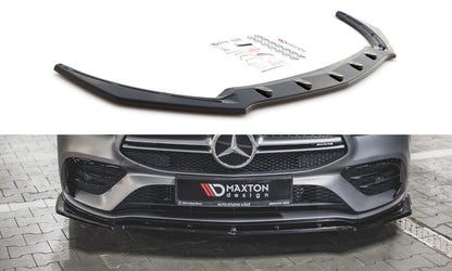 Frontlippe V.2 passend für Mercedes-AMG CLA 35 Aero C118 schwarz Hochglanz