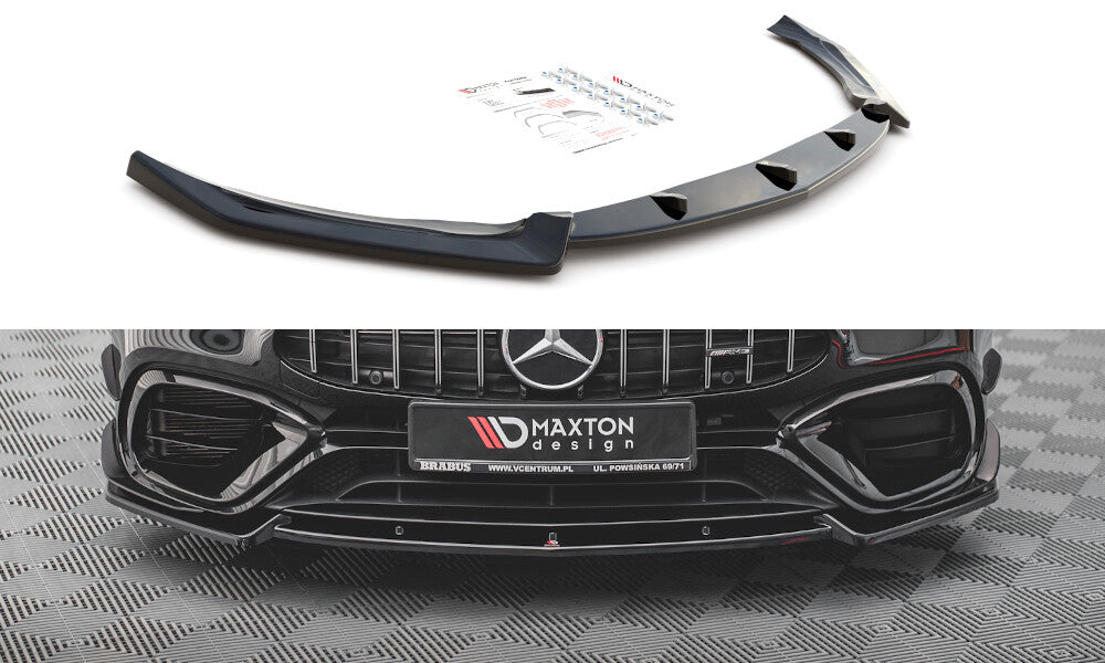 Frontlippe V.2 passend für Mercedes-AMG CLA 45 Aero C118 schwarz Hochglanz
