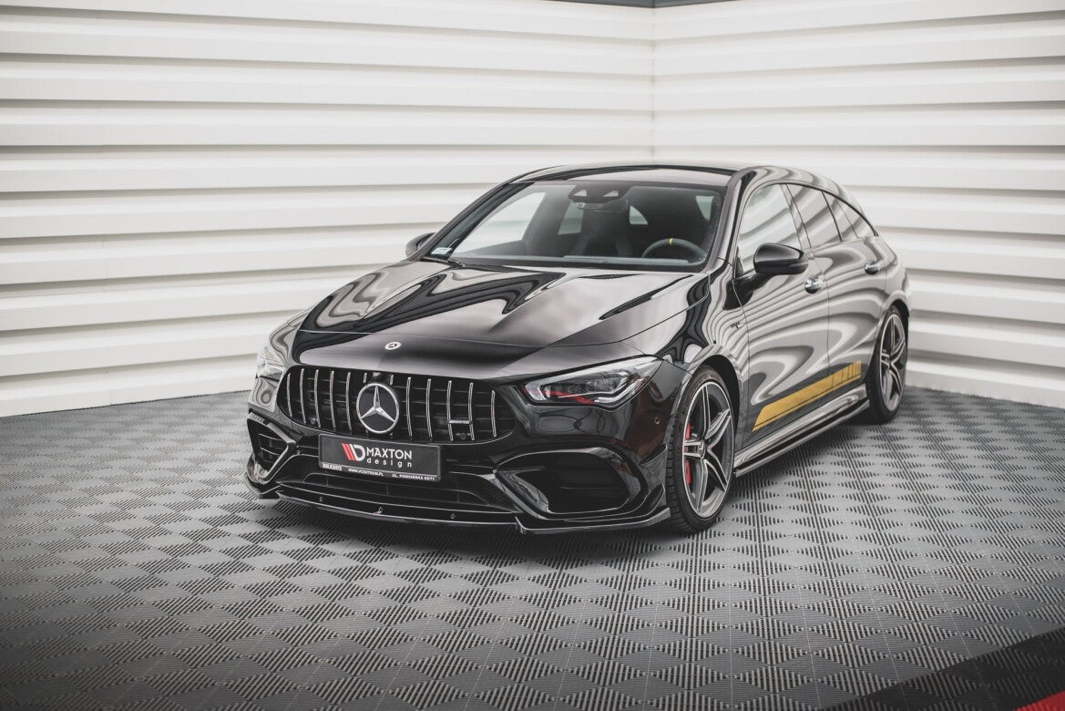 Frontlippe V.2 passend für Mercedes-AMG CLA 45 Aero C118 schwarz Hochglanz