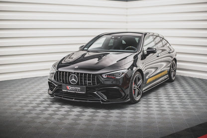 Frontlippe V.2 passend für Mercedes-AMG CLA 45 Aero C118 schwarz Hochglanz