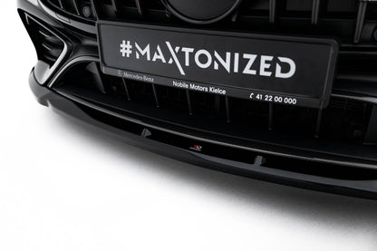 Frontlippe V.2 passend für Mercedes-AMG CLE 53 C236 schwarz Hochglanz